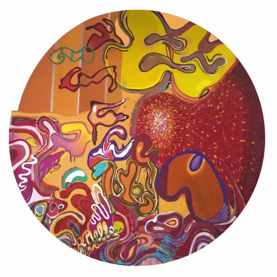 La Gran O — pintura animada en NFT de Ornella Ruiz Díaz, LABITCONF 2022